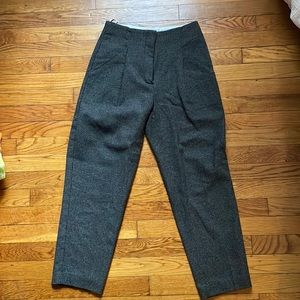 Aritzia wool high waisted pants